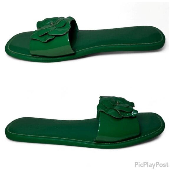 KATE SPADE Santana Slide Sandal, Green Bean, Size 7, NWOB - Picture 13 of 13